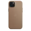 Apple FineWoven Case mit MagSafe iPhone 15 Plus Taupe