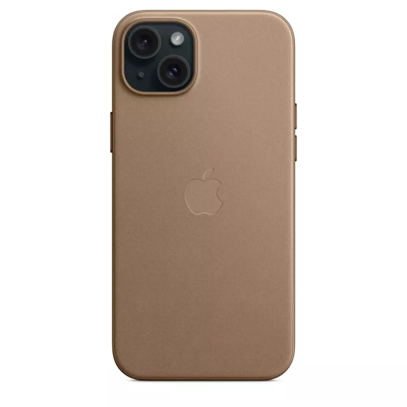 Apple FineWoven Case mit MagSafe iPhone 15 Plus Taupe