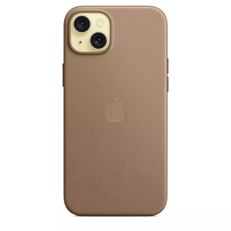 Apple FineWoven Case mit MagSafe iPhone 15 Plus Taupe