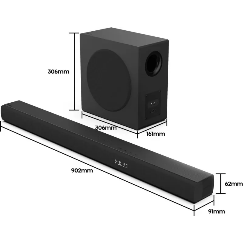 Hisense HS3100 Schwarz 3.1 Kanäle 480 W