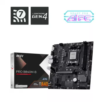 MSI PRO B840M-B Mainboard AMD B840 Sockel AM5 micro ATX