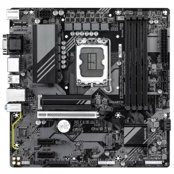 GIGABYTE B760M DS3H GEN5 Mainboard - Unterstützt Intel Core 14. Gen CPUs, 6+2+1 Phasen digitales VRM, bis zu 5600MHz DDR5, 2xPCIe 4.0 M.2, 2.5GbE LAN, USB 3.2 Gen2