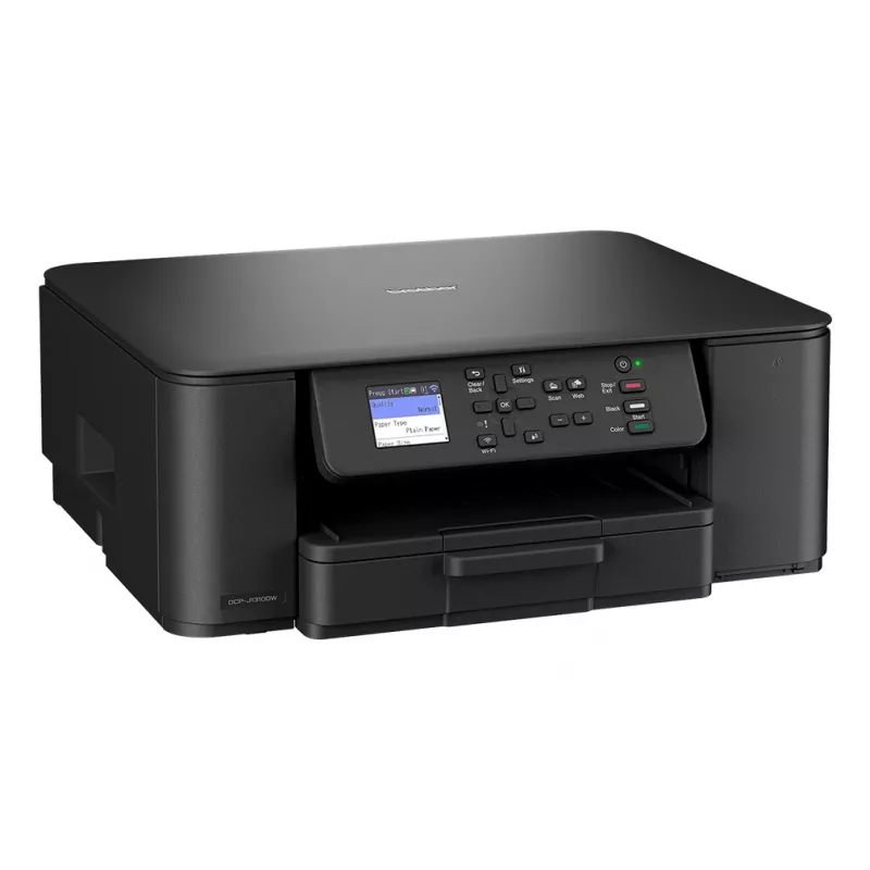 Brother 3-in-1 Kompakter kabelloser Tintenstrahldrucker DCP-J1310DW, Tintenstrahl, Farbdruck, 1200 x 6000 DPI, Farbkopieren, A4, Schwarz