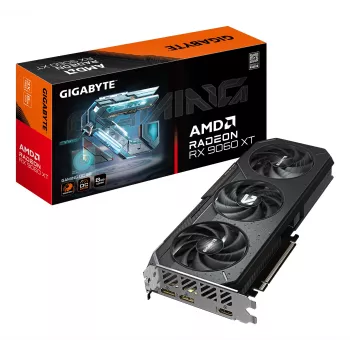 GIGABYTE Radeon RX 9060 XT GAMING OC 8G Grafikkarte - 8GB GDDR6, 128bit, PCI-E 5.0, 3320 MHz Kernfrequenz, 2 x DisplayPort, 1 x HDMI, GV-R9060XTGAMING OC-8GD