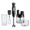 Braun MultiQuick 5 Pro MQ55755M Stabmixer 1000 W, 25+1 Geschwindigkeiten, Metallfuß, Messbecher, Schneebesen, Schwarz