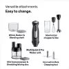Braun MultiQuick 5 Pro MQ55755M Stabmixer 1000 W, 25+1 Geschwindigkeiten, Metallfuß, Messbecher, Schneebesen, Schwarz