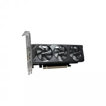 GIGABYTE GeForce RTX 5050 OC Low Profile 8G Grafikkarte - 8 GB GDDR6, 128 Bit, PCI-E 5.0, 2587 MHz Kerntakt, 2 x DP, 2 x HDMI, NVIDIA DLSS 4, GV-N5050OC-8GL