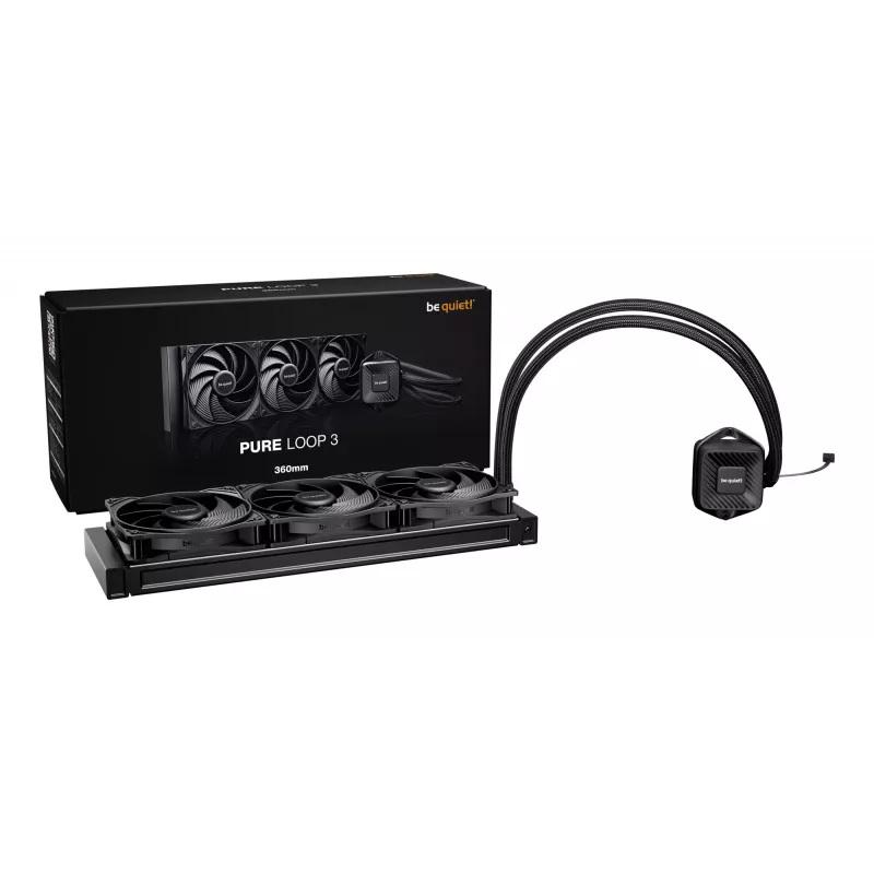 be quiet PURE LOOP 3 Prozessor All-in-One Flüssigkeitskühler 12 cm Schwarz 1 Stück