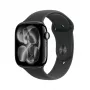 APPLE Watch Series 11 GPS 46mm Jet Black Aluminium Gehäuse mit schwarzem Sportarmband S/M
