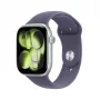 APPLE Watch Series 11 GPS 46mm silbernes Aluminiumgehäuse mit lila Nebel Sportarmband S/M