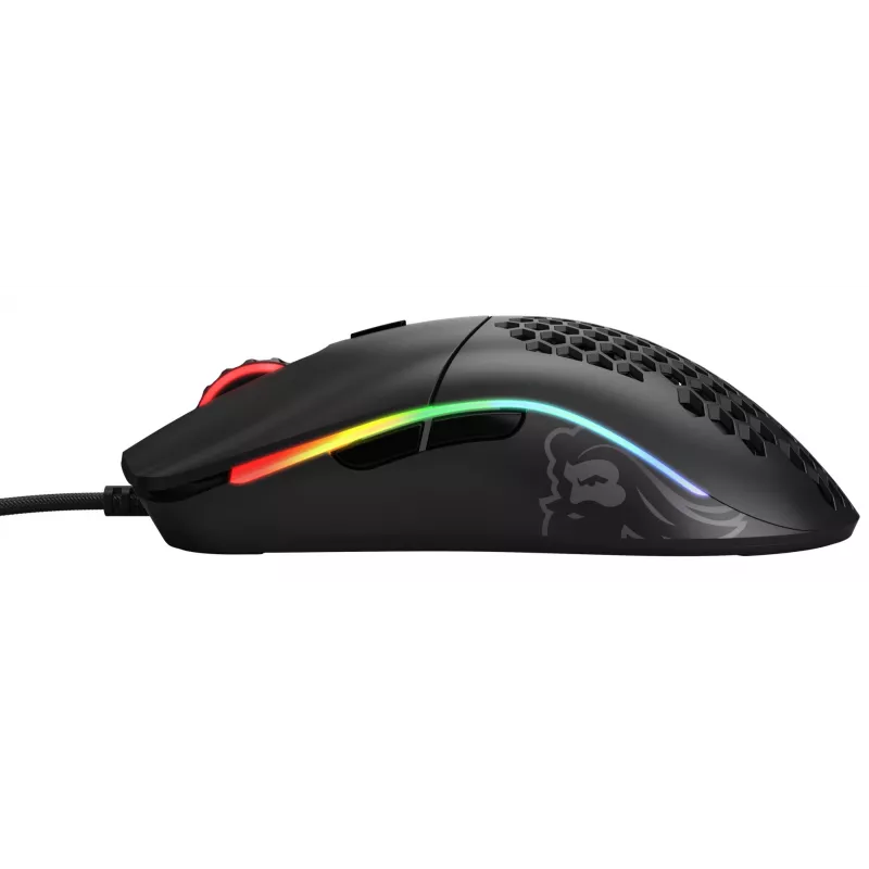 Glorious Gaming Glorious Model O Maus Regular (Schwarz), Rechtshändig, Optisch, USB Typ-A, 12000 DPI, Schwarz