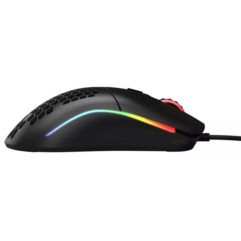 Glorious Gaming Glorious Model O Maus Regular (Schwarz), Rechtshändig, Optisch, USB Typ-A, 12000 DPI, Schwarz
