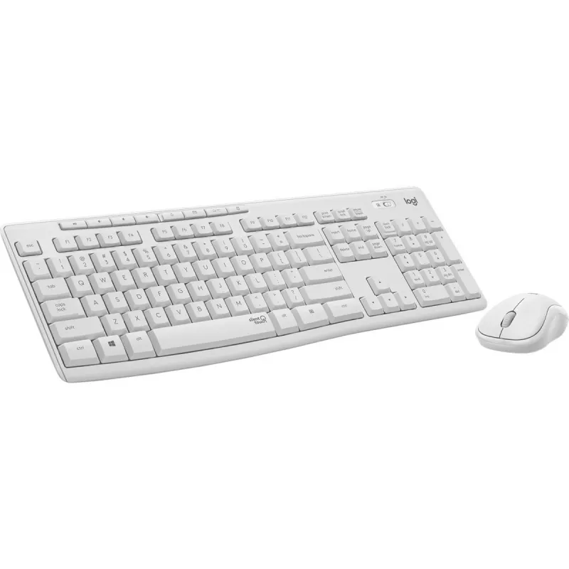 LOGITECH Mk295 Silent Wireless Combo, Cremeweiß, QWERTY, Dänisch/Norwegisch/Schwedisch/Finnisch