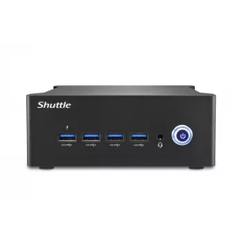 Shuttle Nano PC NT10H5, Intel Core Ultra 5 125H, Intel Arc Grafik, 2xHDMI, 2xUSB 4.0 (DP), 2x2,5Gbit LAN, inkl. VESA 24/7 Dauerbetrieb