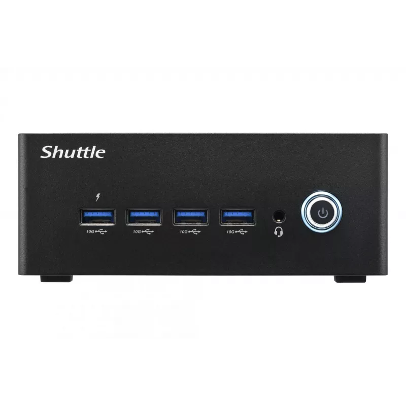 Shuttle Nano PC NT10H5, Intel Core Ultra 5 125H, Intel Arc Grafik, 2xHDMI, 2xUSB 4.0 (DP), 2x2,5Gbit LAN, inkl. VESA 24/7 Dauerbetrieb