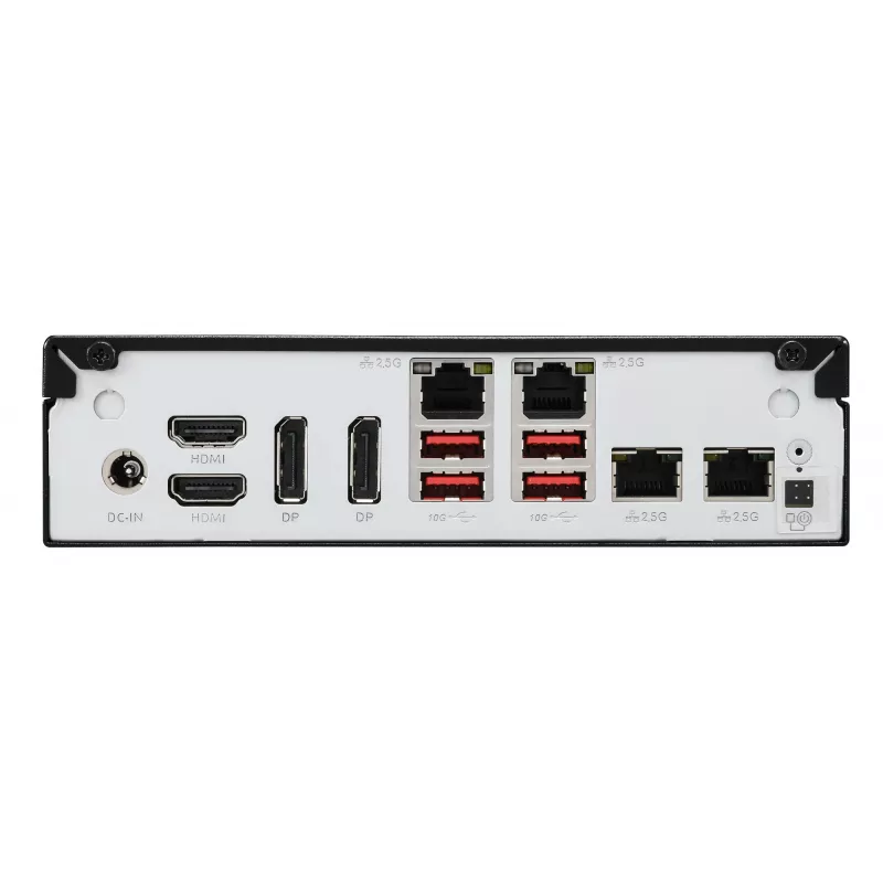 Shuttle Slim AI PC DN11H7 Intel Core Ultra 7 155H, Intel Arc Grafik, 2xHDMI, 2x DP, 4x 2.5 Gbit LAN, VESA, 24/7 Dauerbetrieb