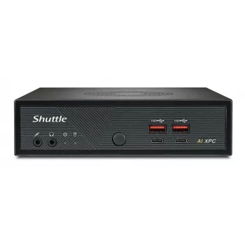 Shuttle Slim AI PC DN11H9 Intel Core Ultra 9 185H, Intel Arc Grafik, 2xHDMI, 2x DP, 4x 2,5 Gbit LAN, VESA, 24/7 Dauerbetrieb