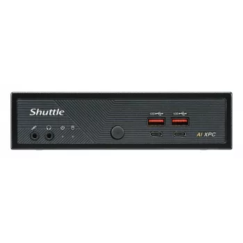 Shuttle Slim AI PC DN11H9 Intel Core Ultra 9 185H, Intel Arc Grafik, 2xHDMI, 2x DP, 4x 2,5 Gbit LAN, VESA, 24/7 Dauerbetrieb