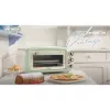 Ariete 979 Design Elektrobackofen 18 Liter, geeignet für 30 cm Pizza, 1380 W, 3 Einschubebenen, 60 Minuten Timer, Edelstahl, Pastellgrün