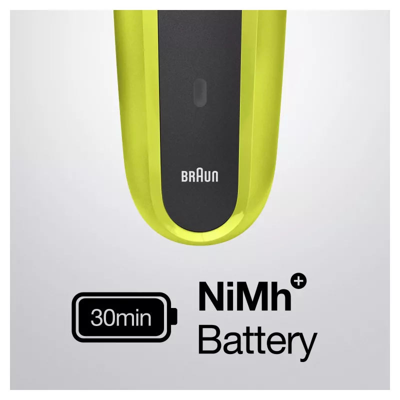 Braun Series 3 Shave&Style 300BT Elektrorasierer, Rasierer für Herren, Schwarz/Volt Green