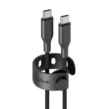 PanzerGlass empower™ by ® Racing 60W USB-C-auf-USB-C-Kabel | USB 2.0 | 1,2 m | Space Black