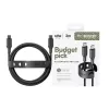 PanzerGlass empower™ by ® Racing 60W USB-C zu USB-C Kabel | USB 2.0 | 2M | Space Black