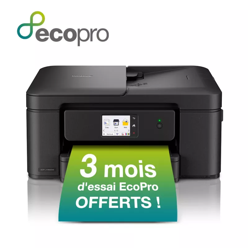 Broder 3-in-1 Kompakter WLAN-Tintenstrahldrucker DCP-J1460DW, Tintenstrahl, Farbdruck, 1200 x 6000 DPI, Farbkopieren, A4, Schwarz