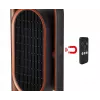 Unold 86535 Keramik-Heizlüfter 3D, 1800 W, Fernbedienung, 80° Oszillation, 45° Neigungswinkel, 8-h-Timer, Schwarz/Kupfer