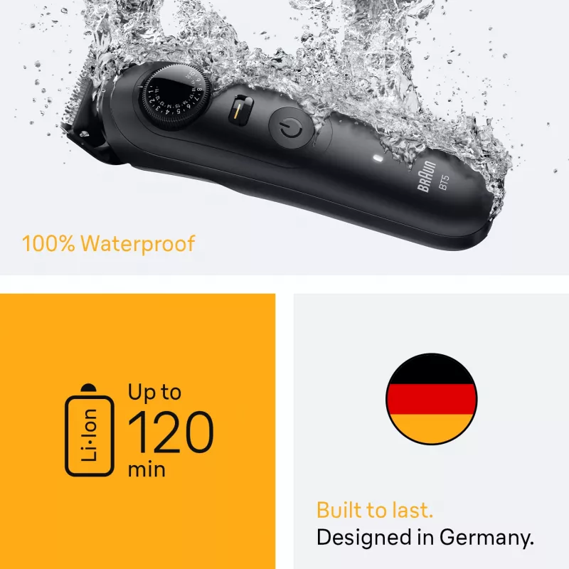 Braun BeardTrimmer 5 BT5560 Barttrimmer Akku 40 2 cm Nass & Trocken Schwarz