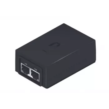 PoE-Adapter UBIQUITI POE-24-24W — 24 V PoE, 2 × RJ-45 Fast-Ethernet-Ports, 88×57×33 mm