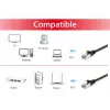 Equip Cat.6A S/FTP Patchkabel, Schwarz, 1,5 m, Cat6a, S/FTP (S-STP), RJ-45, RJ-45, Schwarz