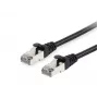 Equip Cat.6A S/FTP Patchkabel, 1,0 m, Schwarz