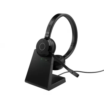 Jabra Evolve 65 TE - Link390a UC Stereo (inkl. Standfuß), kabelgebunden & kabellos, 20 - 20000 Hz, Büro/Callcenter, 106,3 g, Headset, Schwarz