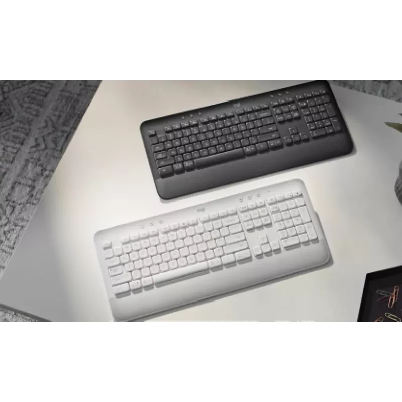 LOGITECH Signature K650 Kabellose Tastatur - Graphit - Deutsch Qwertz