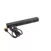 APC AP9565 Basic Rack-Stromverteiler (PDU), 1U, einphasig, 16 A, 208/230 V, 3680 W, 12 C13-Ausgänge, C20-Eingang, 2,5 m Kabel, Schwarz