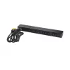 APC AP9565 Basic Rack-Stromverteiler (PDU), 1U, einphasig, 16 A, 208/230 V, 3680 W, 12 C13-Ausgänge, C20-Eingang, 2,5 m Kabel, Schwarz