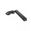 APC AP9565 Basic Rack-Stromverteiler (PDU), 1U, einphasig, 16 A, 208/230 V, 3680 W, 12 C13-Ausgänge, C20-Eingang, 2,5 m Kabel, Schwarz