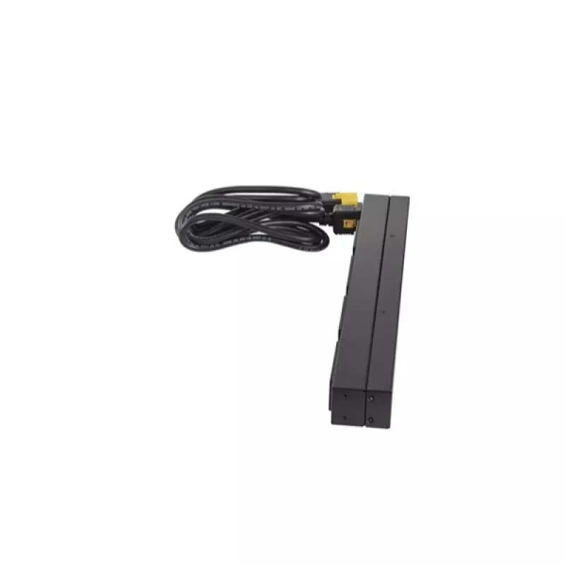 APC AP9565 Basic Rack-Stromverteiler (PDU), 1U, einphasig, 16 A, 208/230 V, 3680 W, 12 C13-Ausgänge, C20-Eingang, 2,5 m Kabel, Schwarz