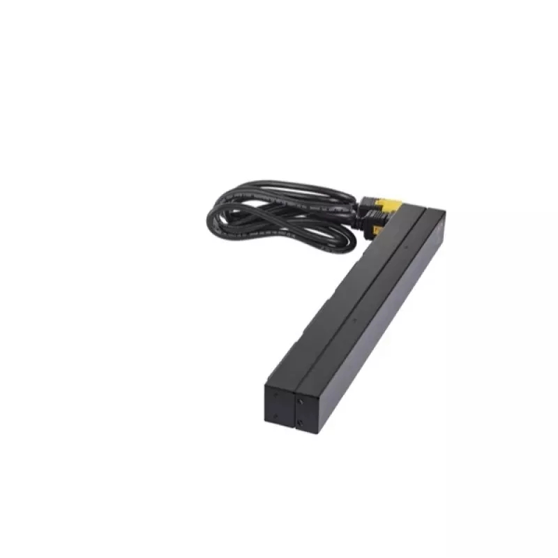 APC AP9565 Basic Rack-Stromverteiler (PDU), 1U, einphasig, 16 A, 208/230 V, 3680 W, 12 C13-Ausgänge, C20-Eingang, 2,5 m Kabel, Schwarz
