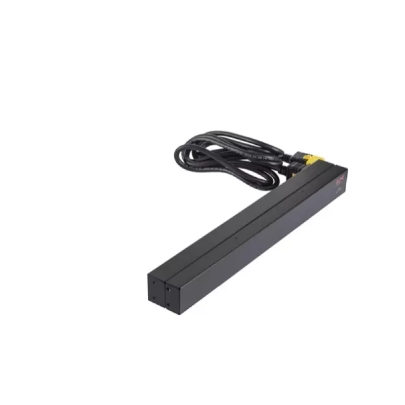 APC AP9565 Basic Rack-Stromverteiler (PDU), 1U, einphasig, 16 A, 208/230 V, 3680 W, 12 C13-Ausgänge, C20-Eingang, 2,5 m Kabel, Schwarz