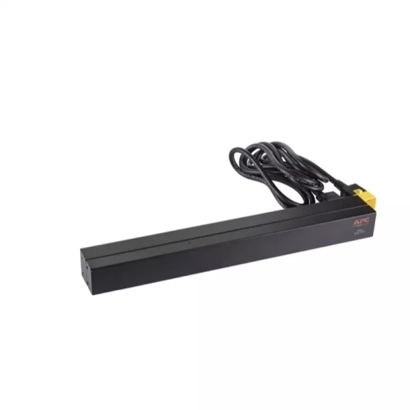 APC AP9565 Basic Rack-Stromverteiler (PDU), 1U, einphasig, 16 A, 208/230 V, 3680 W, 12 C13-Ausgänge, C20-Eingang, 2,5 m Kabel, Schwarz