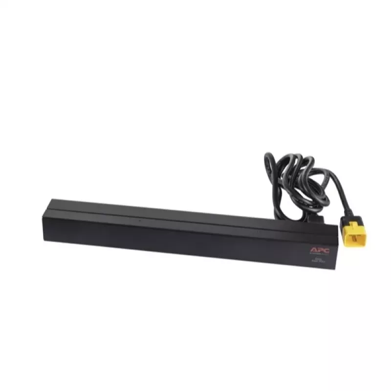 APC AP9565 Basic Rack-Stromverteiler (PDU), 1U, einphasig, 16 A, 208/230 V, 3680 W, 12 C13-Ausgänge, C20-Eingang, 2,5 m Kabel, Schwarz