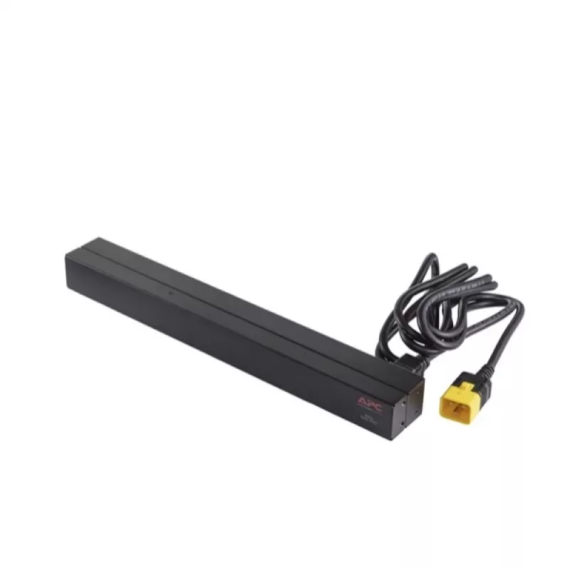 APC AP9565 Basic Rack-Stromverteiler (PDU), 1U, einphasig, 16 A, 208/230 V, 3680 W, 12 C13-Ausgänge, C20-Eingang, 2,5 m Kabel, Schwarz