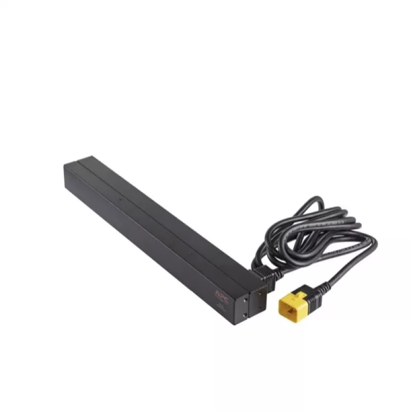 APC AP9565 Basic Rack-Stromverteiler (PDU), 1U, einphasig, 16 A, 208/230 V, 3680 W, 12 C13-Ausgänge, C20-Eingang, 2,5 m Kabel, Schwarz