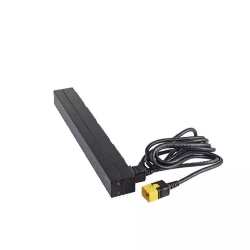 APC AP9565 Basic Rack-Stromverteiler (PDU), 1U, einphasig, 16 A, 208/230 V, 3680 W, 12 C13-Ausgänge, C20-Eingang, 2,5 m Kabel, Schwarz