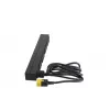 APC AP9565 Basic Rack-Stromverteiler (PDU), 1U, einphasig, 16 A, 208/230 V, 3680 W, 12 C13-Ausgänge, C20-Eingang, 2,5 m Kabel, Schwarz
