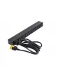 APC AP9565 Basic Rack-Stromverteiler (PDU), 1U, einphasig, 16 A, 208/230 V, 3680 W, 12 C13-Ausgänge, C20-Eingang, 2,5 m Kabel, Schwarz