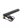 APC AP9565 Basic Rack-Stromverteiler (PDU), 1U, einphasig, 16 A, 208/230 V, 3680 W, 12 C13-Ausgänge, C20-Eingang, 2,5 m Kabel, Schwarz