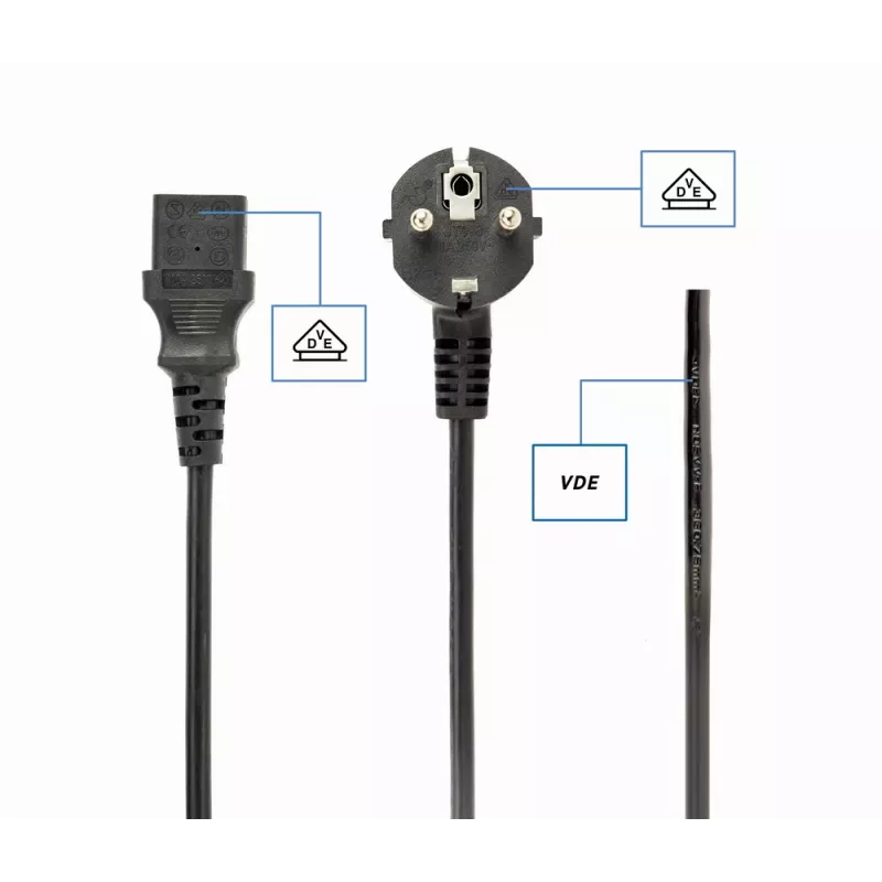 GEMBIRD Netzkabel (C13), VDE-geprüft 10m