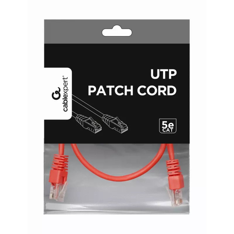 GEMBIRD Patchkabel - Cat 5e - UTP - 50cm - Rot